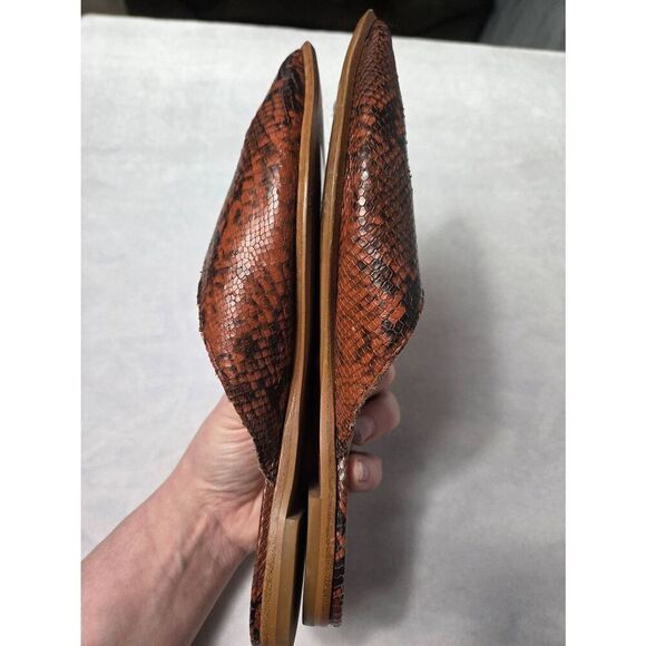 Madewell Brown Snake Print Flats - Picture 3 of 7